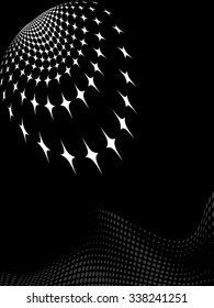 Background Composition, Web Template (Halftone) Vector Art