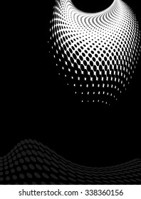 Background Composition, Web Template (Halftone) Vector Art