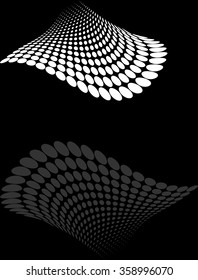 Background Composition, Web Template (Halftone) Vector Art