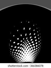 Background Composition, Web Template (Halftone) Vector Art