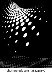 Background Composition, Web Template (Halftone) Vector Art