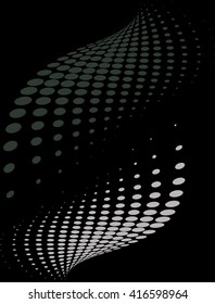 Background Composition, Web Template (Halftone) Vector Art