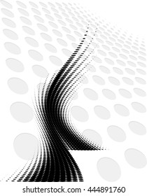 Background Composition, Web Template (Halftone) Vector Illustration