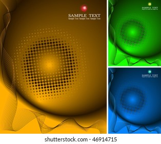 background composition, Web template (halftone)