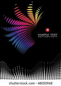 background composition, Web template (halftone)	