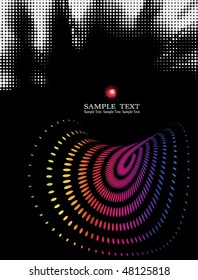 background composition, Web template (halftone)