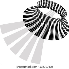 Background Composition, Web Template (Halftone) Vector Illustration