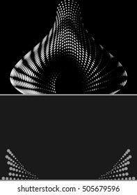 Background Composition, Web Template (Halftone) Vector Illustration