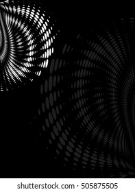 Background Composition, Web Template (Halftone) Vector Illustration