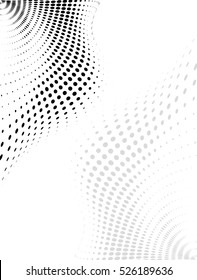 Background Composition, Web Template (Halftone) Vector Illustration