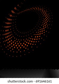 Background Composition, Web Template (Halftone) Vector Illustration