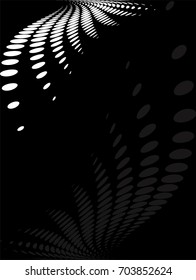 Background Composition, Web Template (Halftone) Vector Illustration