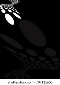 Background Composition, Web Template (Halftone) Vector Illustration