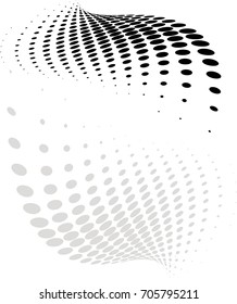 Background Composition, Web Template (Halftone) Vector Illustration