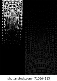 Background Composition, Web Template (Halftone) Vector Illustration