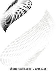 Background Composition, Web Template (Halftone) Vector Illustration