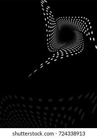 Background Composition, Web Template (Halftone) Vector Illustration