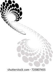 Background Composition, Web Template (Halftone) Vector Illustration