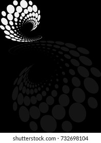 Background Composition, Web Template (Halftone) Vector Illustration