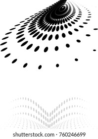 Background Composition, Web Template (Halftone) Vector Illustration