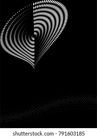 Background Composition, Web Template (Halftone) Vector Illustration