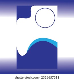 background with the concept of blue sea waves with a combination of white in it