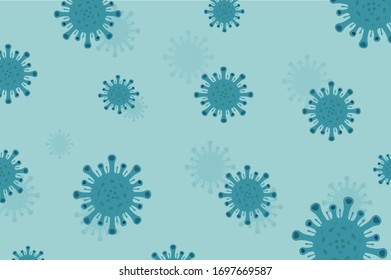 Background for concept coronavirus COVID-19.Vector
