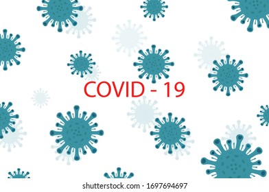 Background for concept coronavirus COVID-19.Vector