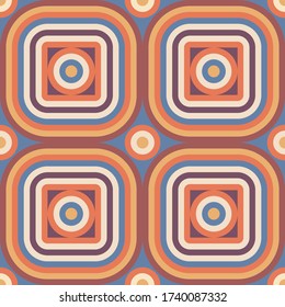 Diseño conceptual de fondo. Resumen del patrón geométrico sin costuras. Círculos y rayas. Ilustración vectorial. 