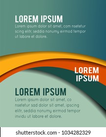 Background concept design for brochure or flyer, abstract vector illustration