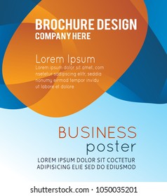 Background concept design for brochure or flyer, abstract vector illustration. Circle with wawes
