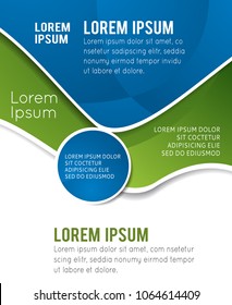 Background concept design for brochure or flyer, abstract vector illustration