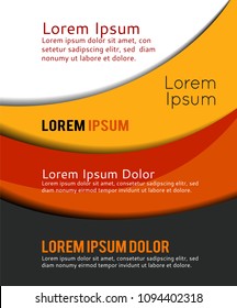 Background concept design for brochure or flyer, abstract vector illustration
