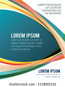 Background concept design for brochure or flyer, abstract vector illustration