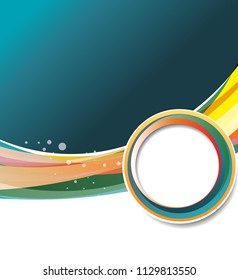 Background concept design for brochure or flyer, abstract vector illustration