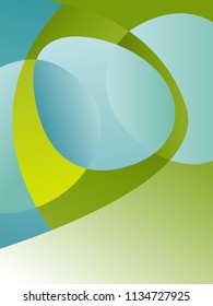 Background concept design for brochure or flyer, abstract vector illustration. Circle with waves