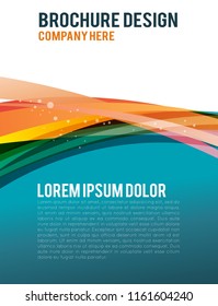 Background concept design for brochure or flyer, abstract vector illustration