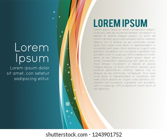 Background concept design for brochure or flyer, abstract vector illustration