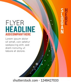 Background concept design for brochure or flyer, abstract vector illustration