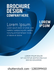 Background concept design for brochure or flyer, abstract vector illustration. Circle with wawes