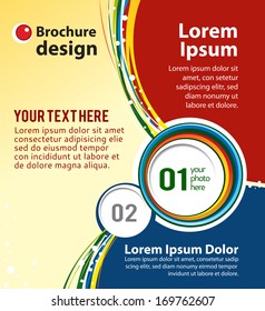 Background concept design for brochure or flyer, abstract vector illustration.