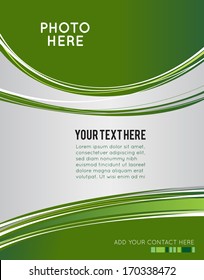 Background concept design for brochure or flyer, abstract vector illustration.