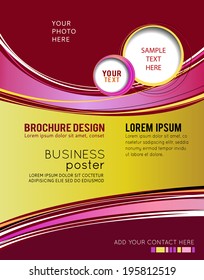 Background concept design for brochure or flyer, abstract vector illustration.