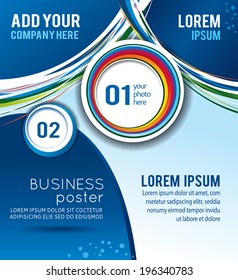 Background concept design for brochure or flyer, abstract vector illustration.