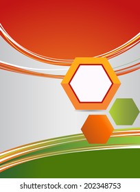 Background concept design for brochure or flyer, abstract vector illustration.