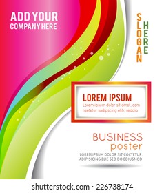Background concept design for brochure or flyer, abstract vector illustration.