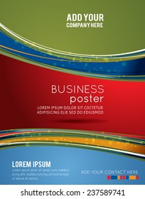 Background concept design for brochure or flyer, abstract vector illustration.