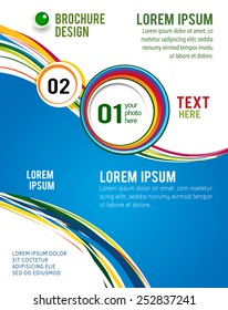 Background concept design for brochure or flyer, abstract vector illustration.