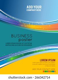 Background concept design for brochure or flyer, abstract vector illustration.
