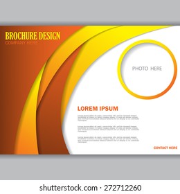 Diseño conceptual en segundo plano para la ilustración abstracta del folleto o volante